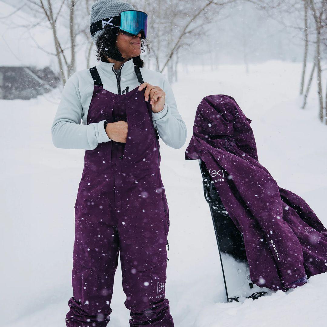 Burton Womens' [ak] GORE-TEX 2L Kimmy Bib Pants - Purple Root